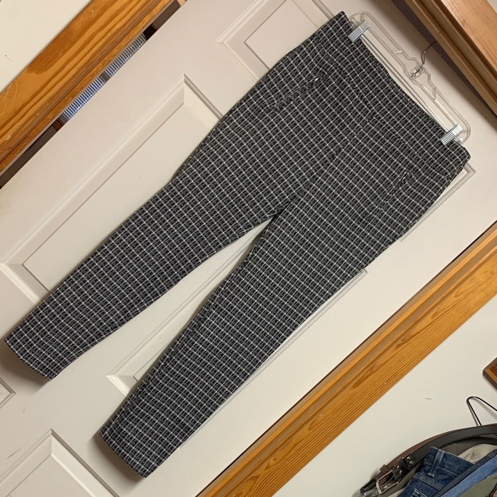 Soho Black and White Plaid Trousers
